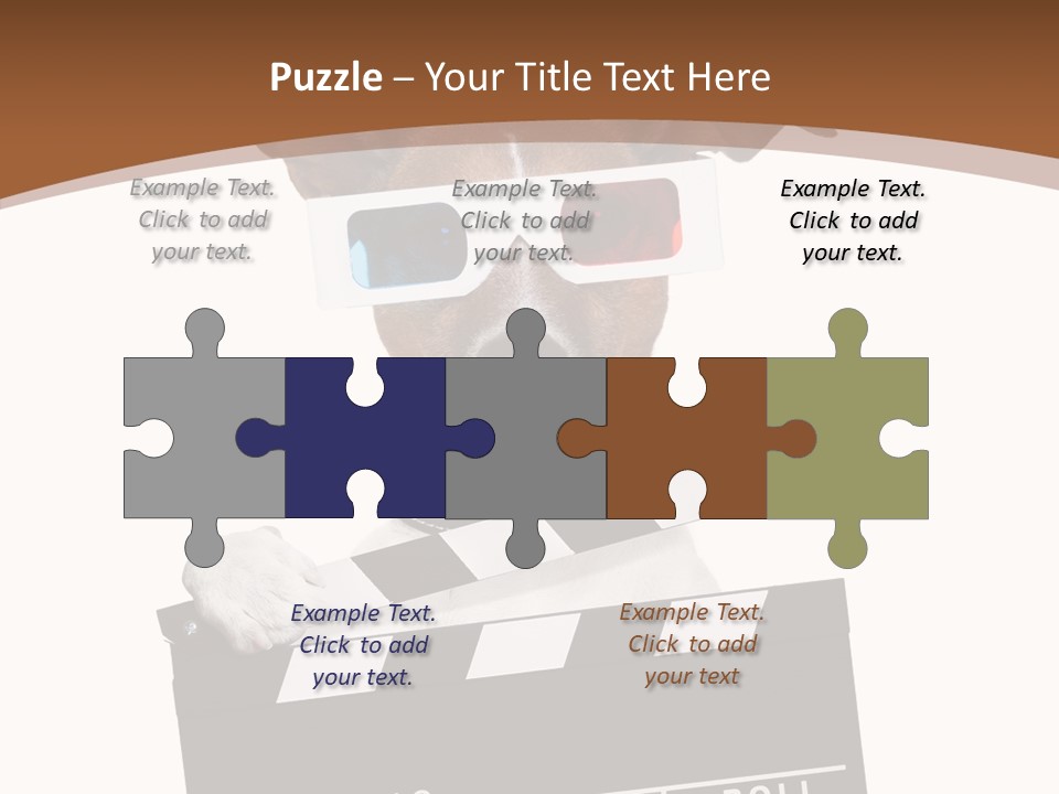 Glasses Pet Producer PowerPoint Template