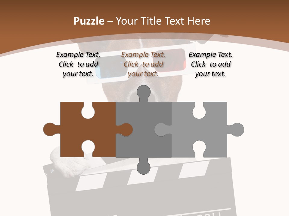 Glasses Pet Producer PowerPoint Template