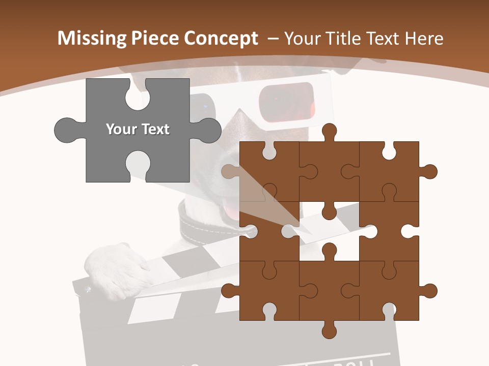 Glasses Pet Producer PowerPoint Template