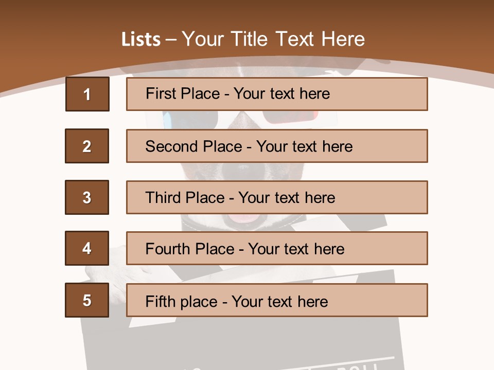 Glasses Pet Producer PowerPoint Template