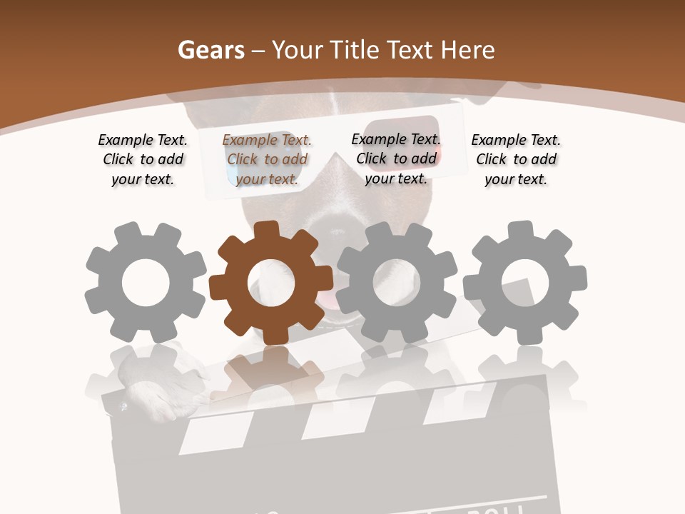 Glasses Pet Producer PowerPoint Template