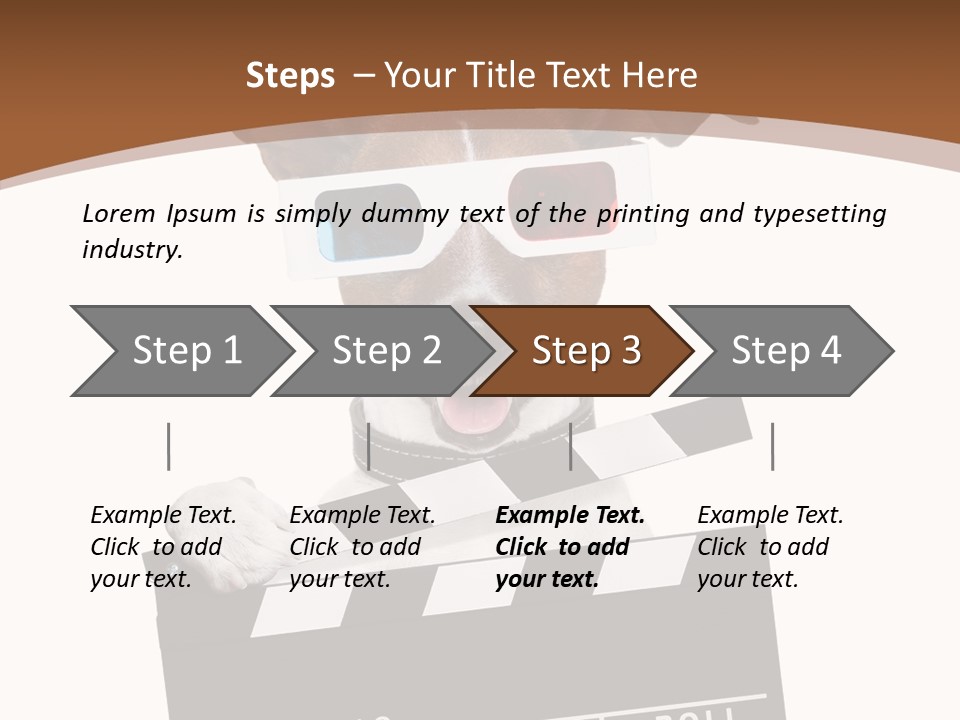 Glasses Pet Producer PowerPoint Template