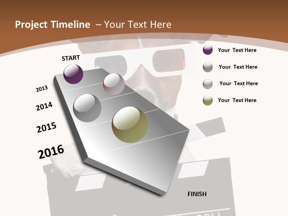 Glasses Pet Producer PowerPoint Template
