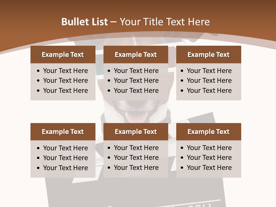 Glasses Pet Producer PowerPoint Template