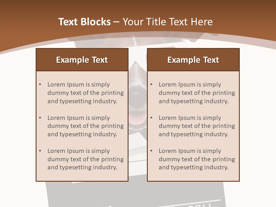 Glasses Pet Producer PowerPoint Template