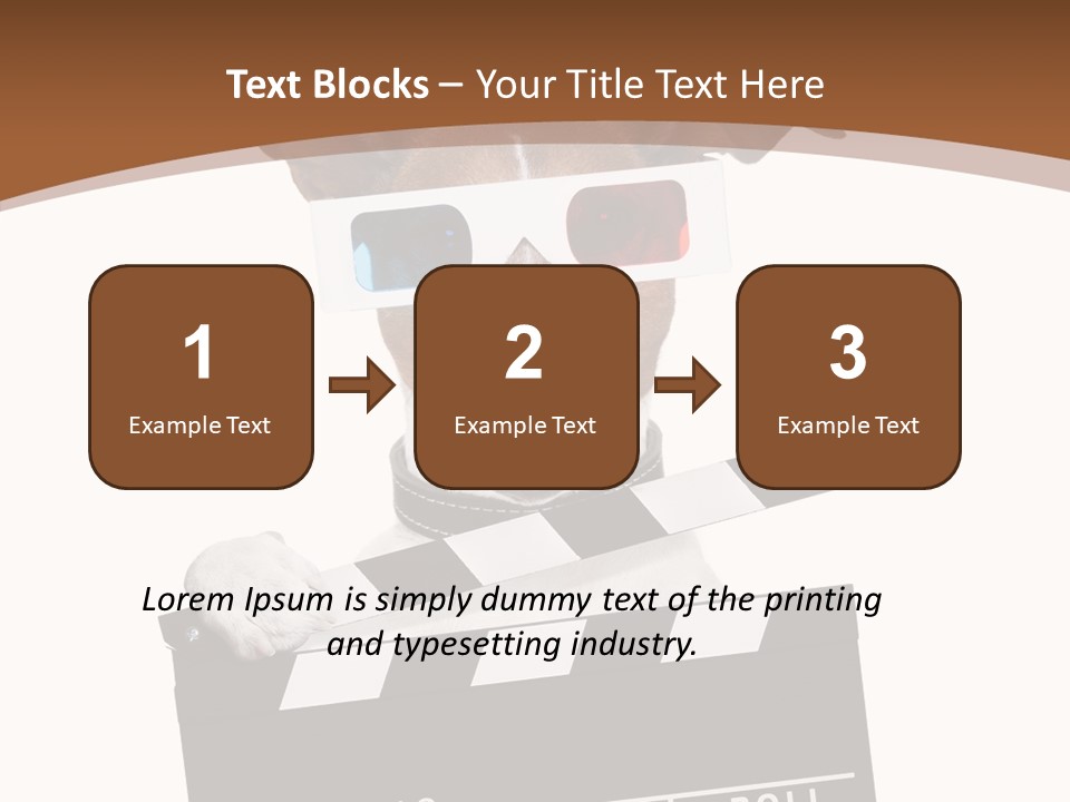 Glasses Pet Producer PowerPoint Template