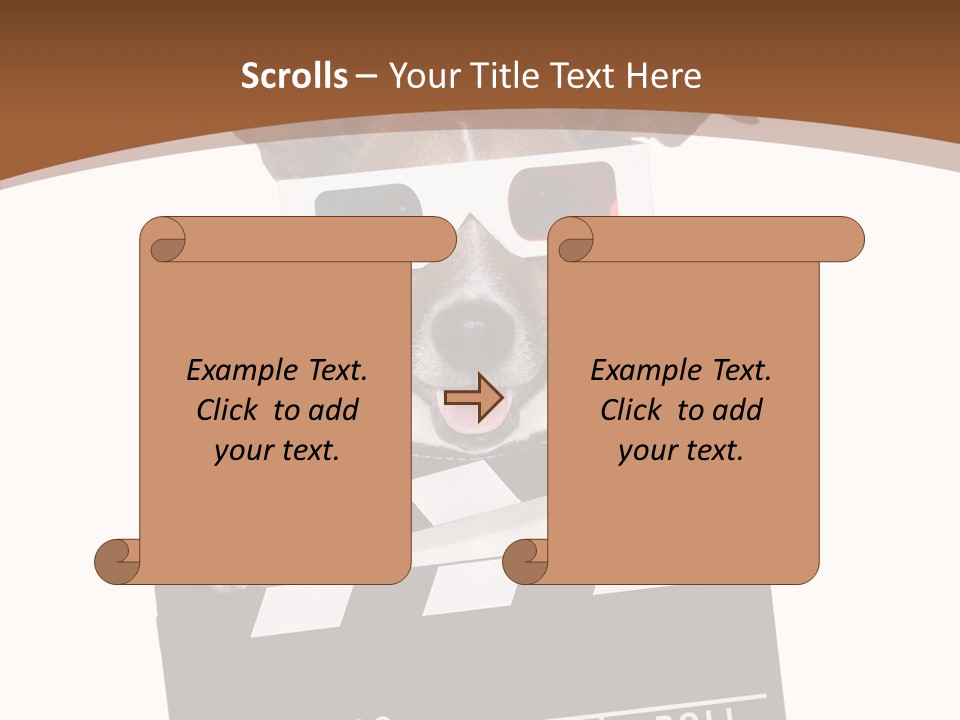 Glasses Pet Producer PowerPoint Template