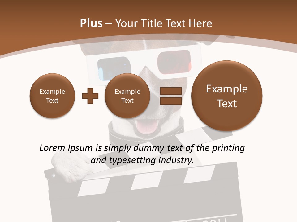 Glasses Pet Producer PowerPoint Template