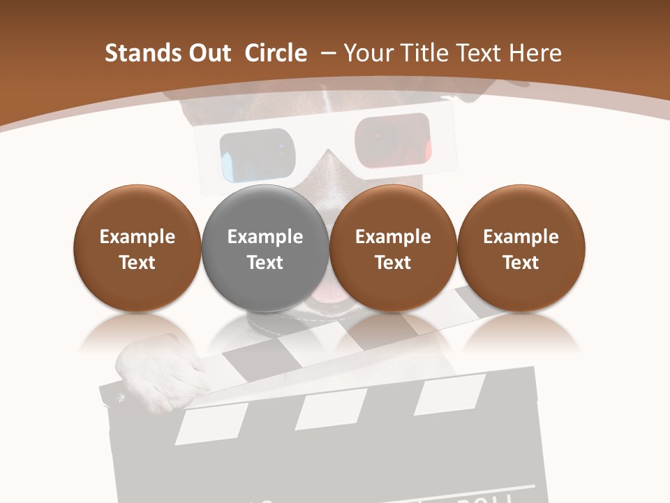 Glasses Pet Producer PowerPoint Template