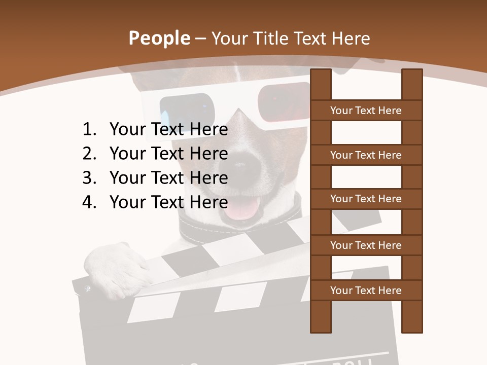 Glasses Pet Producer PowerPoint Template