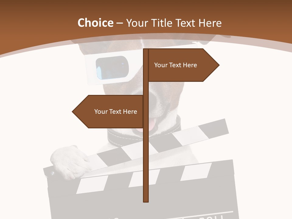 Glasses Pet Producer PowerPoint Template