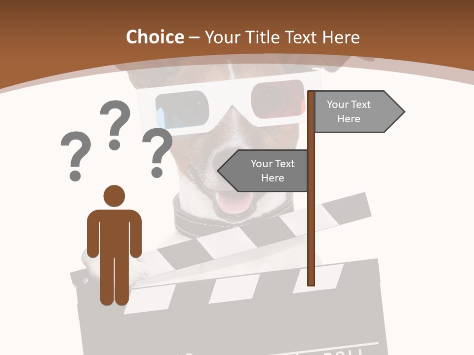 Glasses Pet Producer PowerPoint Template