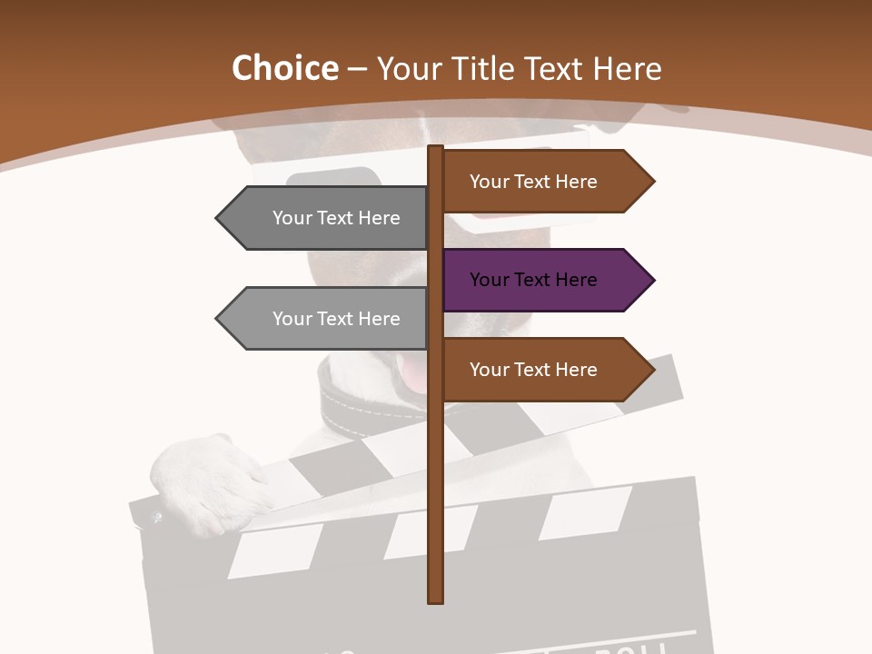 Glasses Pet Producer PowerPoint Template