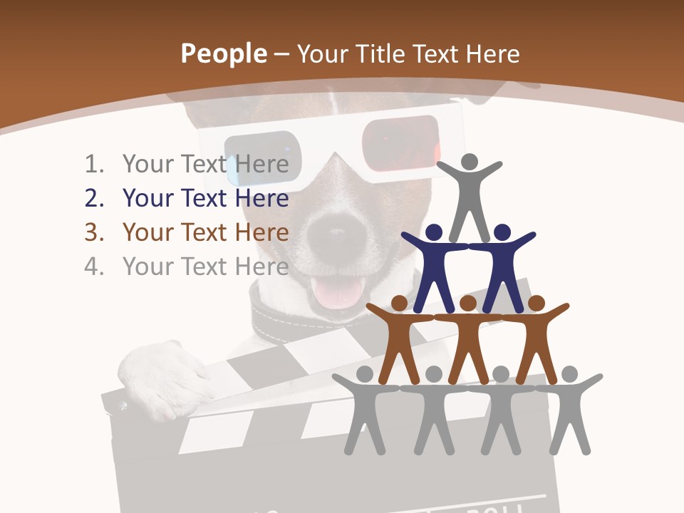 Glasses Pet Producer PowerPoint Template