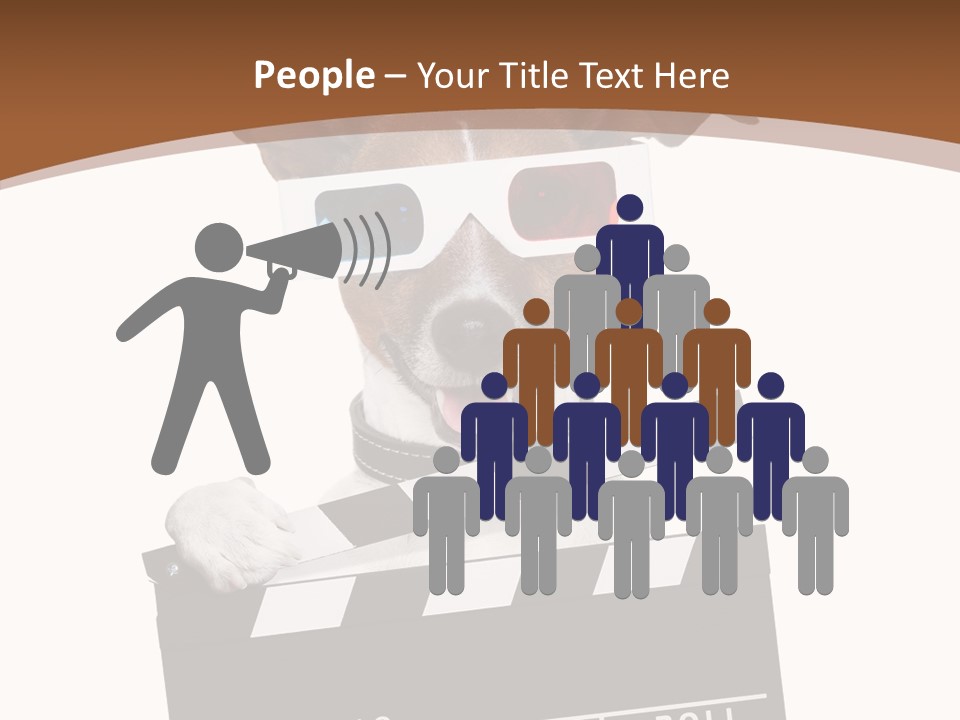 Glasses Pet Producer PowerPoint Template