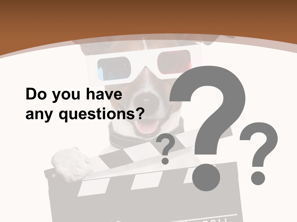 Glasses Pet Producer PowerPoint Template