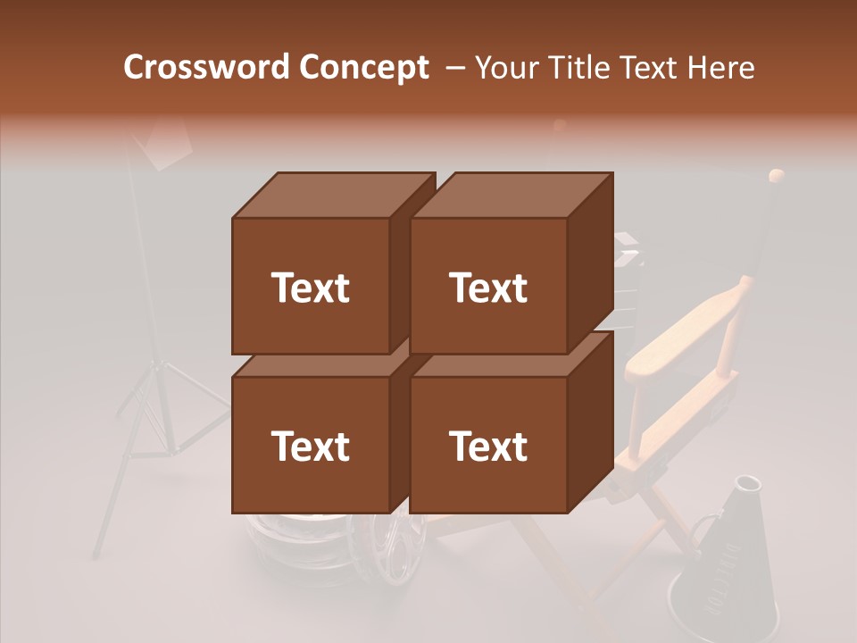 Clapperboard Filmstrip Cinema PowerPoint Template