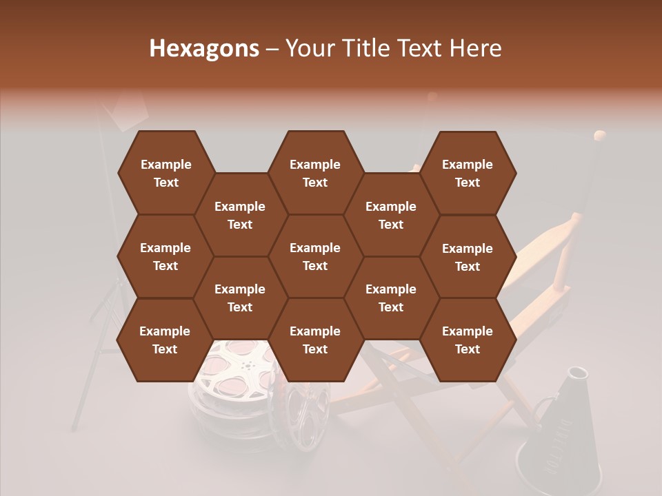 Clapperboard Filmstrip Cinema PowerPoint Template