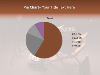 Clapperboard Filmstrip Cinema PowerPoint Template