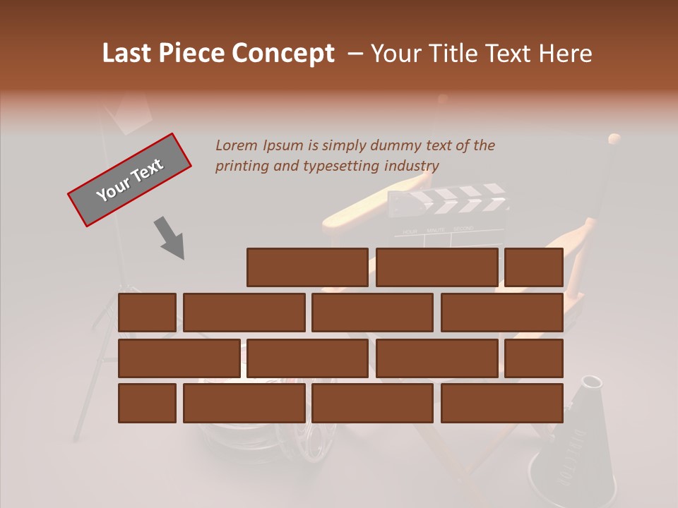 Clapperboard Filmstrip Cinema PowerPoint Template
