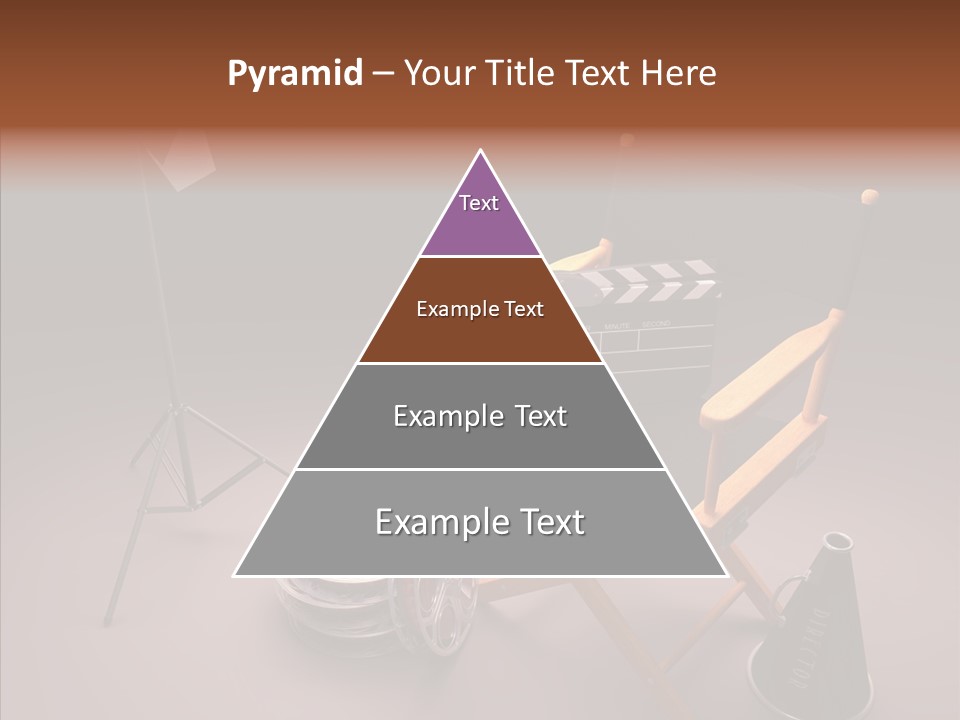 Clapperboard Filmstrip Cinema PowerPoint Template