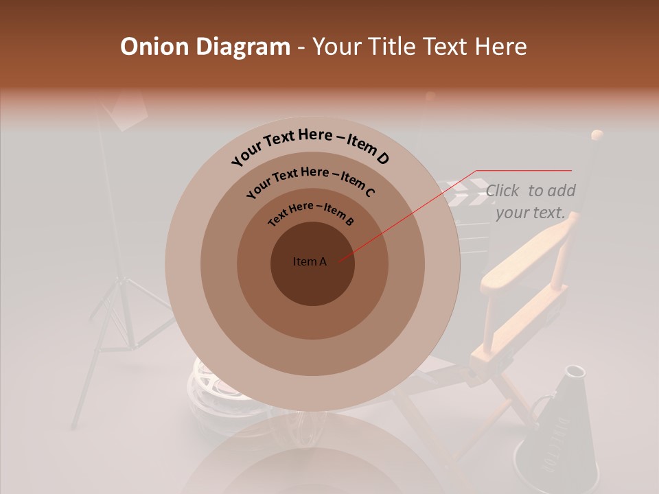 Clapperboard Filmstrip Cinema PowerPoint Template