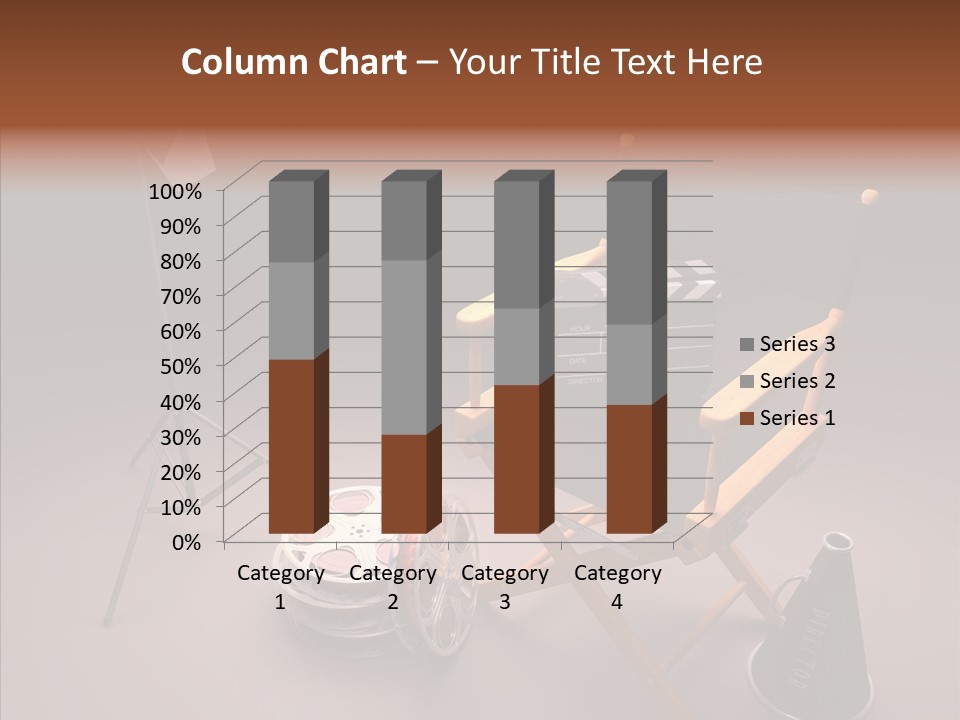 Clapperboard Filmstrip Cinema PowerPoint Template