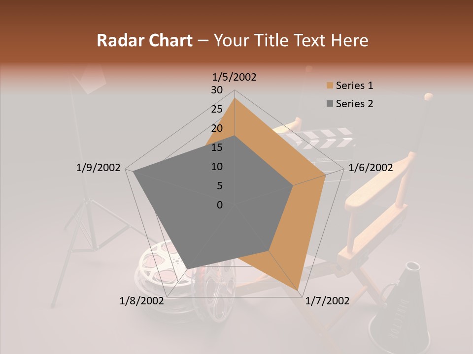 Clapperboard Filmstrip Cinema PowerPoint Template