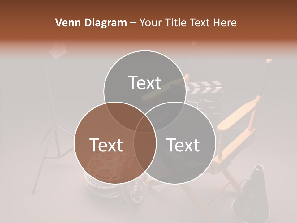 Clapperboard Filmstrip Cinema PowerPoint Template