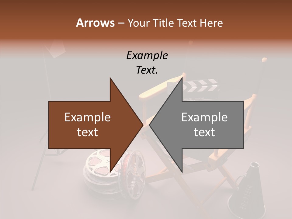 Clapperboard Filmstrip Cinema PowerPoint Template