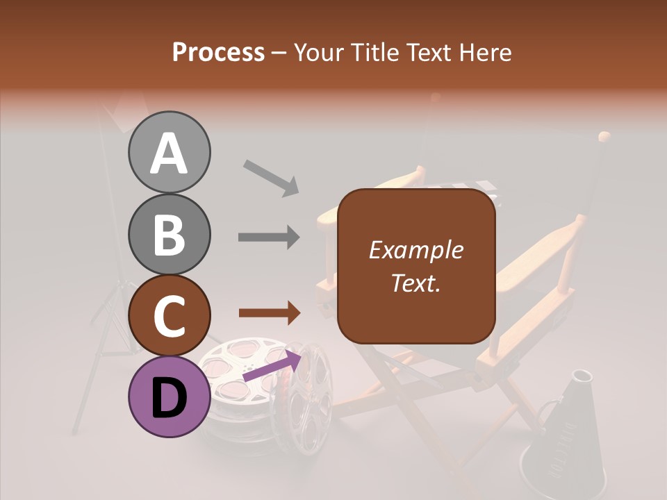 Clapperboard Filmstrip Cinema PowerPoint Template