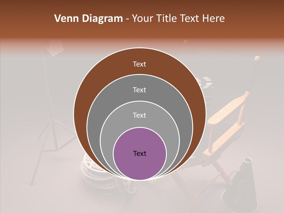 Clapperboard Filmstrip Cinema PowerPoint Template
