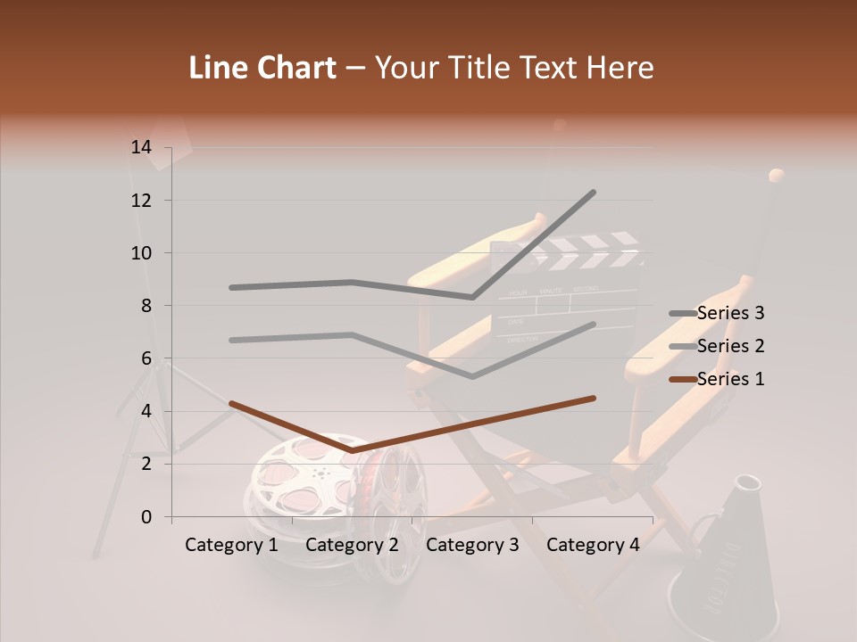 Clapperboard Filmstrip Cinema PowerPoint Template