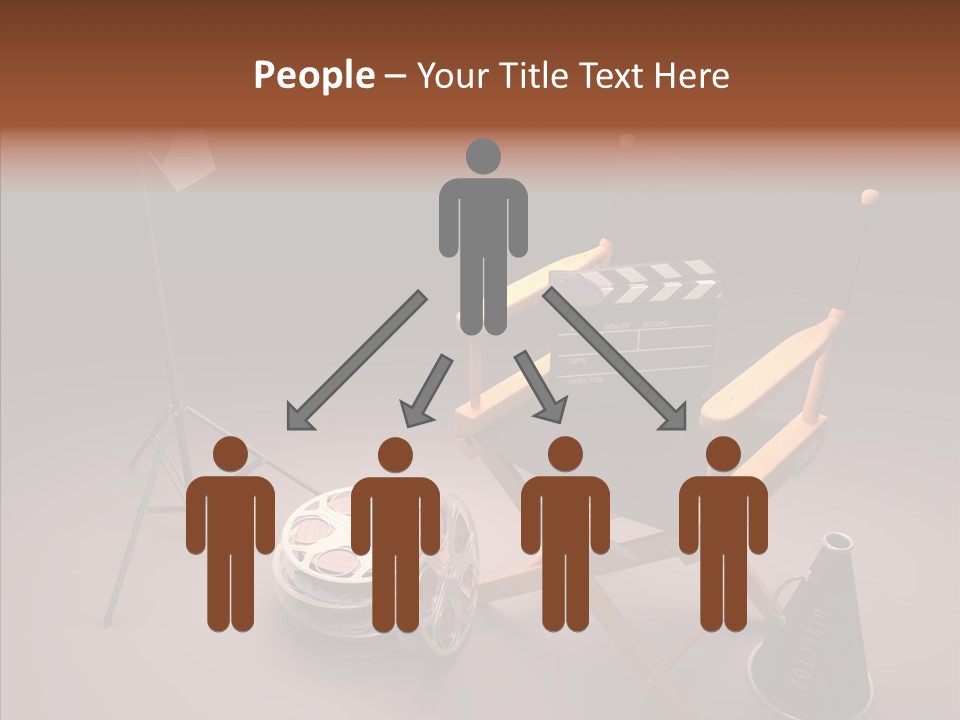 Clapperboard Filmstrip Cinema PowerPoint Template