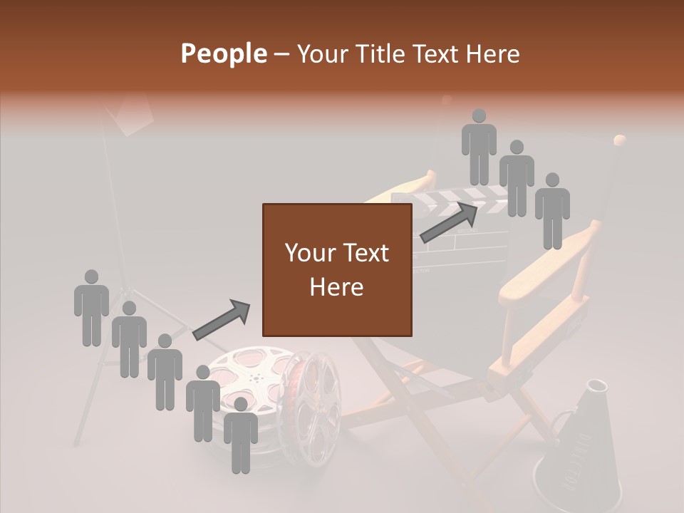 Clapperboard Filmstrip Cinema PowerPoint Template