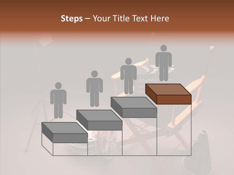 Clapperboard Filmstrip Cinema PowerPoint Template