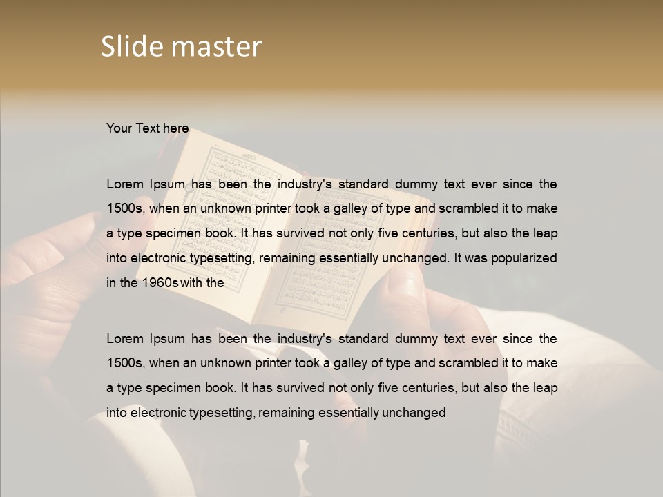 Room Ages Reading Book PowerPoint Template