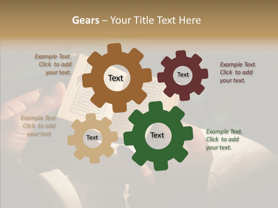 Room Ages Reading Book PowerPoint Template