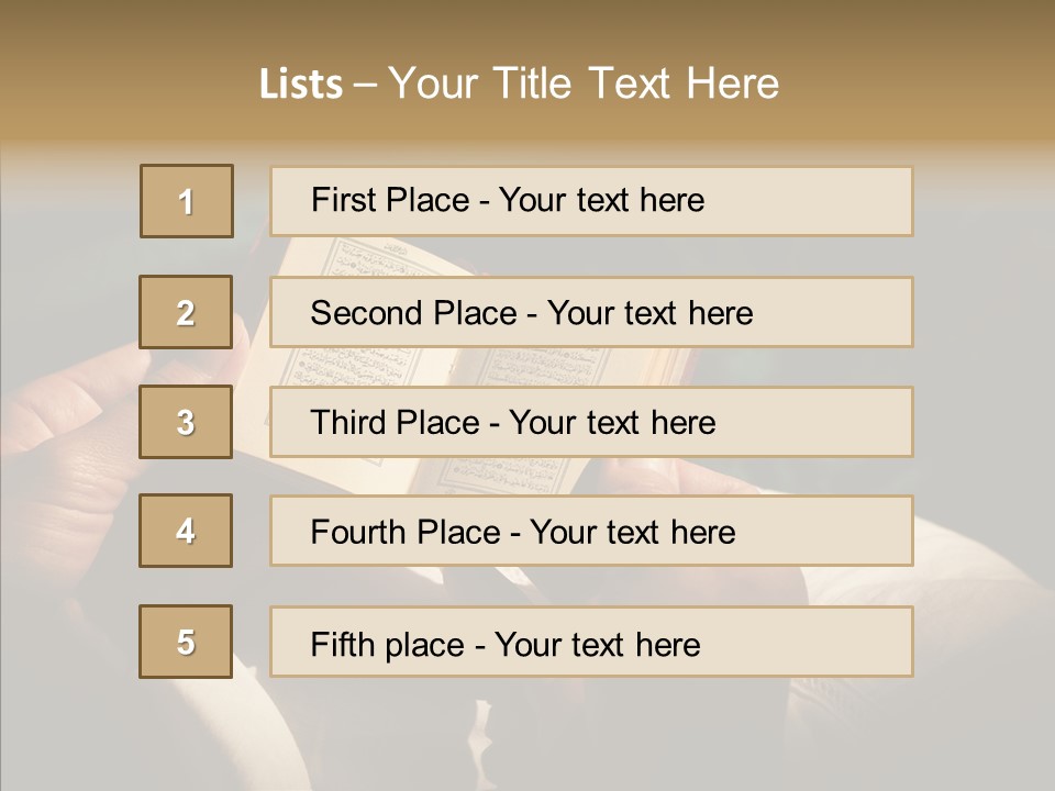 Room Ages Reading Book PowerPoint Template