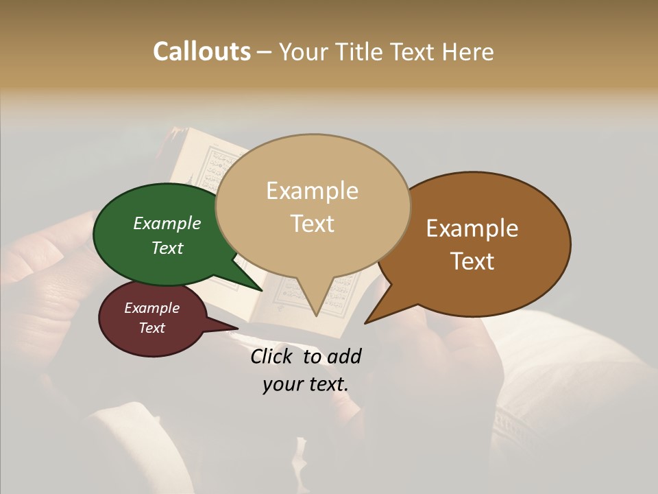 Room Ages Reading Book PowerPoint Template
