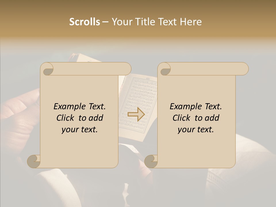 Room Ages Reading Book PowerPoint Template