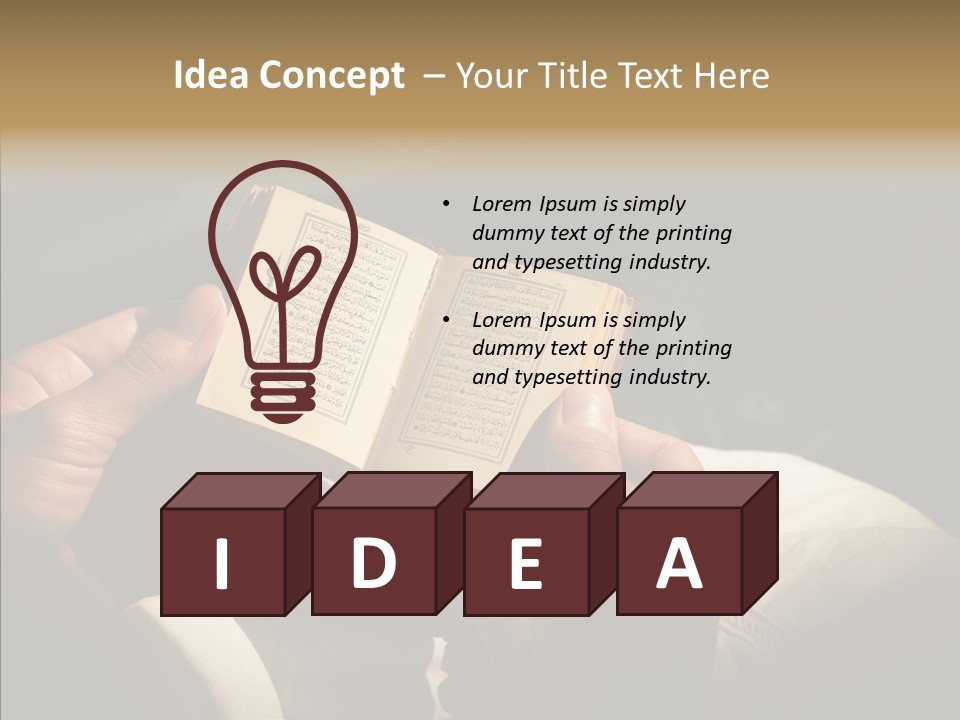 Room Ages Reading Book PowerPoint Template