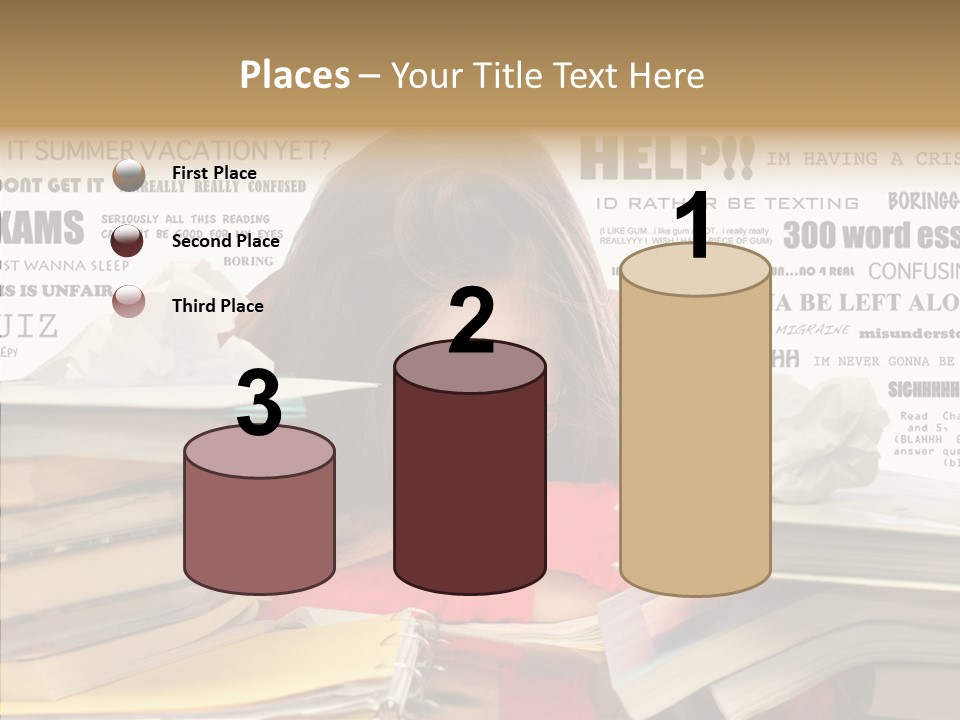 Pupil Learn Tired PowerPoint Template