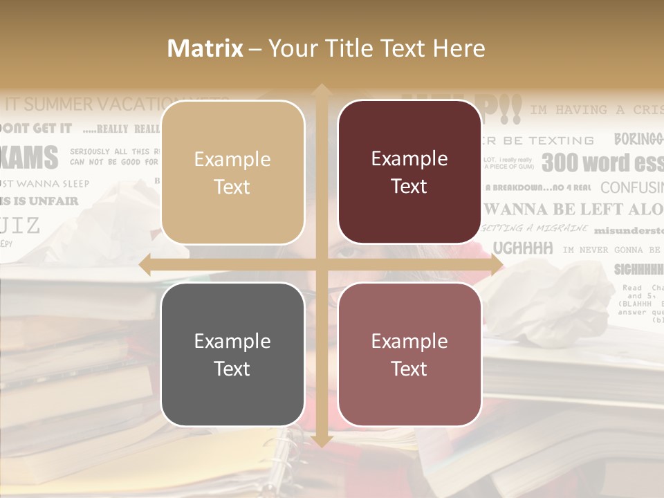 Pupil Learn Tired PowerPoint Template