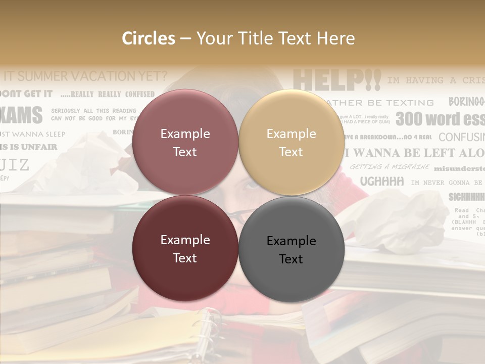 Pupil Learn Tired PowerPoint Template