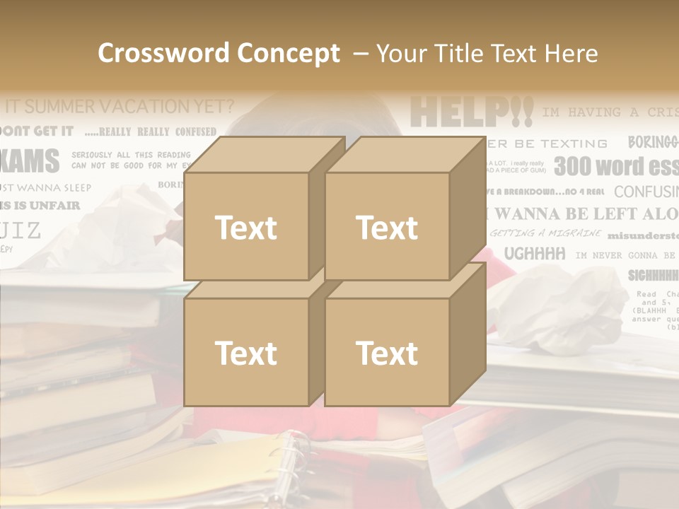 Pupil Learn Tired PowerPoint Template