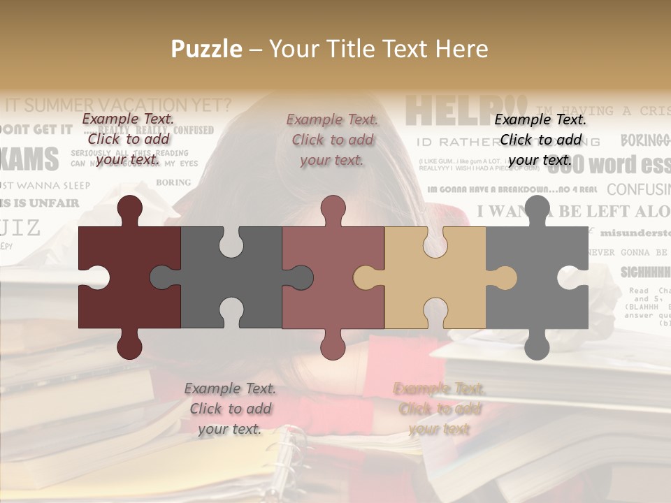 Pupil Learn Tired PowerPoint Template