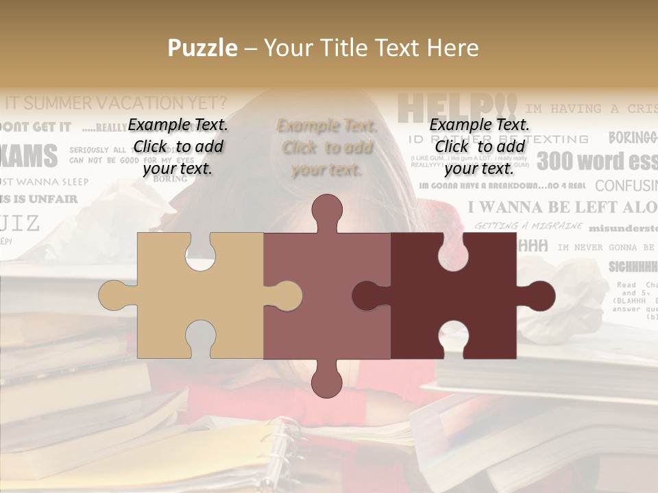 Pupil Learn Tired PowerPoint Template