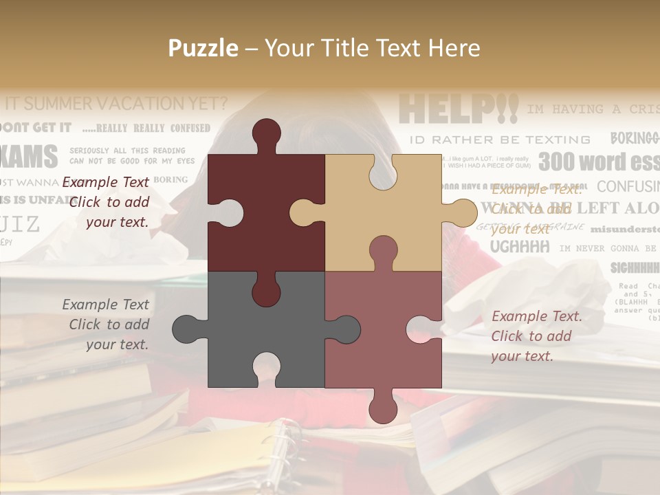 Pupil Learn Tired PowerPoint Template