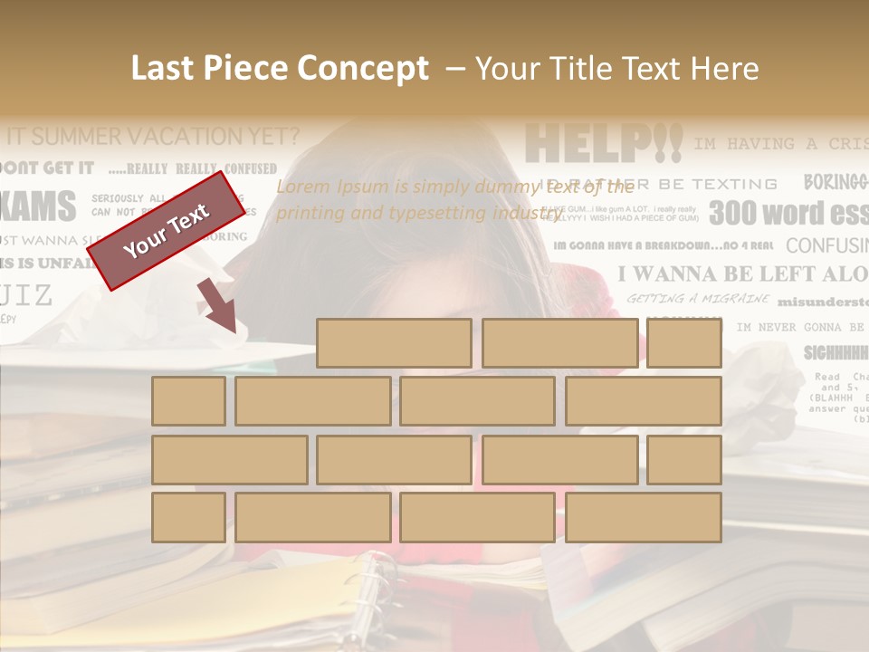 Pupil Learn Tired PowerPoint Template